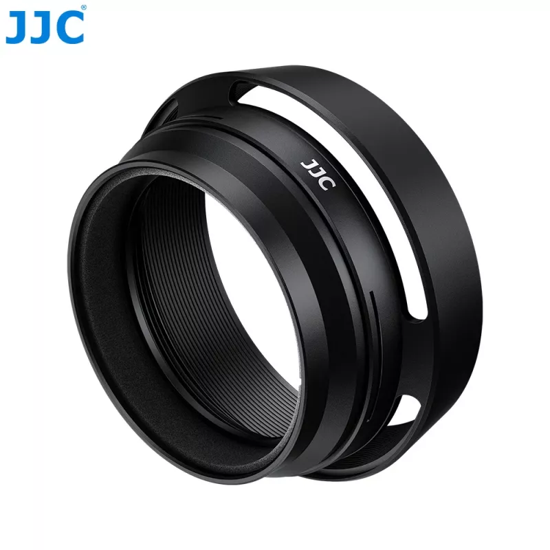 JJC LH-JXHALF Parasol con anillo adaptador de filtro de 37 mm para Fujifilm X Half, Negro