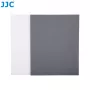 JJC GC Series Set de tarjetas de calibración fotográfica 2 en 1 – Tarjeta gris al 18% y tarjeta de balance de blancos, 20 x 25 cm, plástico resistente, con correa