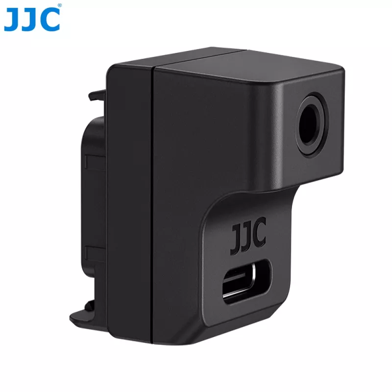 JJC Adaptador de audio para Insta360 Ace Pro 2 a micrófono de 3,5 mm + cargador / AD-ACEP2