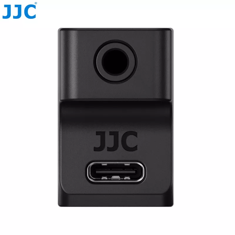 JJC Adaptador de audio para Insta360 Ace Pro 2 a micrófono de 3,5 mm + cargador / AD-ACEP2