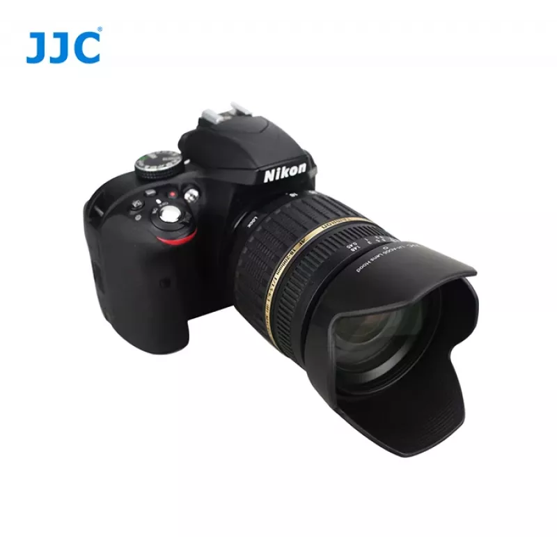 JJC Parasol tipo Tamron AD06 (forma de flor, bayoneta, Negro)