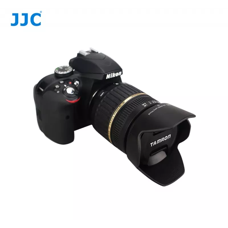 JJC Parasol tipo Tamron AD06 (forma de flor, bayoneta, Negro)