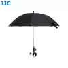 JJC Paraguas para cámara con soporte Super-Clamp, apertura de mordaza de 63 mm, rosca de 1/4