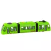 LEAN TOYS Tranvía City Metro con puertas, luz y sonido, Verde 1:16