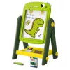 LEAN TOYS Pizarra blanca magnética de doble cara dinosaurio verde con accesorios