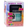 LEAN TOYS Hucha caja fuerte ATM con luz, sonido y código PIN – Negro
