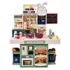 LEAN TOYS Cocina infantil de juguete con agua, vapor, luz y sonido, 33 accesorios, Multicolor