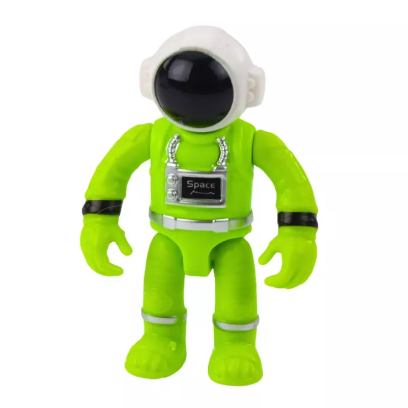 LEAN TOYS Nave espacial OVNI con figura de astronauta, luces y sonidos, Verde