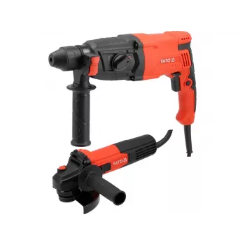 YATO 900W martillo perforador SDS+ y amoladora angular 125mm 750W set combinado