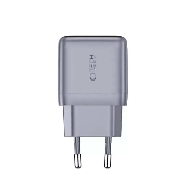 TECH-PROTECT POWERVISION NC45W-GAN Cargador de pared de 1 puerto PD 45 W Gris oscuro