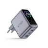 TECH-PROTECT PowerVision NC100W GaN Cargador de pared de 100 W y 3 puertos USB-C PD y USB-A QC3.0 - Gris oscuro
