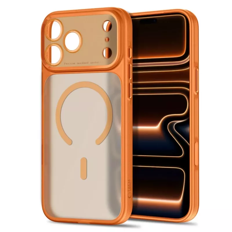 TECH-PROTECT MagPrime Funda MagSafe para iPhone 17 Pro Max / 18 Pro Max - Cosmic Orange mate