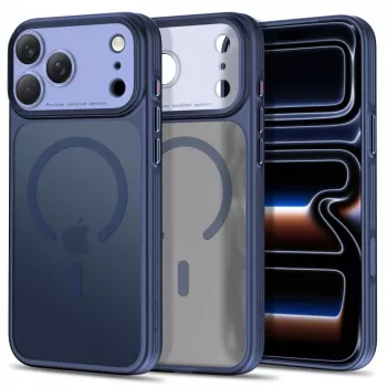 TECH-PROTECT MagPrime Funda MagSafe para iPhone 17 Pro / 18 Pro, Azul oscuro mate