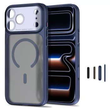 TECH-PROTECT MagPrime Funda MagSafe para iPhone 17 Pro / 18 Pro, Azul oscuro mate