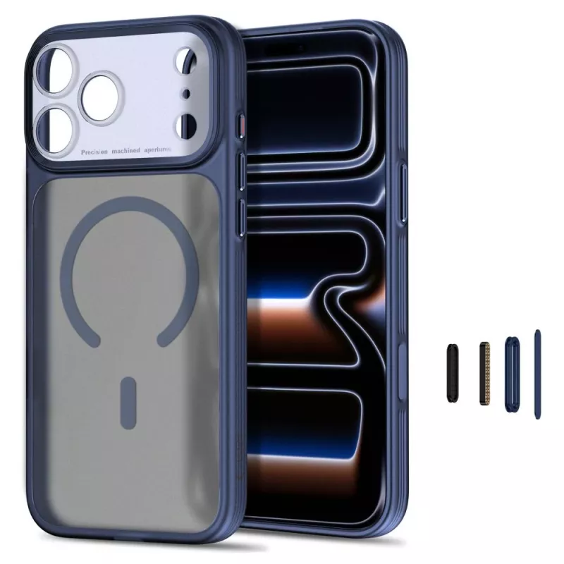 TECH-PROTECT MagPrime Funda MagSafe para iPhone 17 Pro / 18 Pro, Azul oscuro mate
