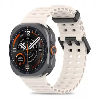 Tech-Protect Iconband Pro Correa para Samsung Galaxy Watch Ultra 1/2 47mm Starlight Correa deportiva de fluoroelastómero