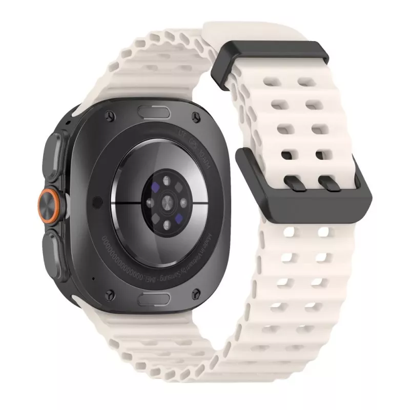 Tech-Protect Iconband Pro Correa para Samsung Galaxy Watch Ultra 1/2 47mm Starlight Correa deportiva de fluoroelastómero