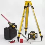 STABILA LAR 160 Set de láser rotativo de 5 piezas con receptor, trípode, mira niveladora y maletín