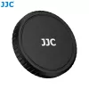 JJC LRR-OA6K2 Set de tapa de objetivo y anillos decorativos para DJI Osmo Action 6 (tapa negra, anillos rojo y azul)