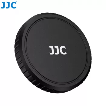 JJC LRR-OA6K2 Set de tapa de objetivo y anillos decorativos para DJI Osmo Action 6 (tapa negra, anillos rojo y azul)