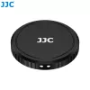 JJC LRR-OA6K2 Set de tapa de objetivo y anillos decorativos para DJI Osmo Action 6 (tapa negra, anillos rojo y azul)