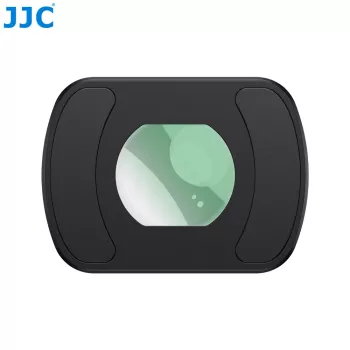 JJC Objetivo gran angular 0,72x para DJI Osmo Pocket 3 / 4, soporte magnético, cristal óptico multicapa, Negro