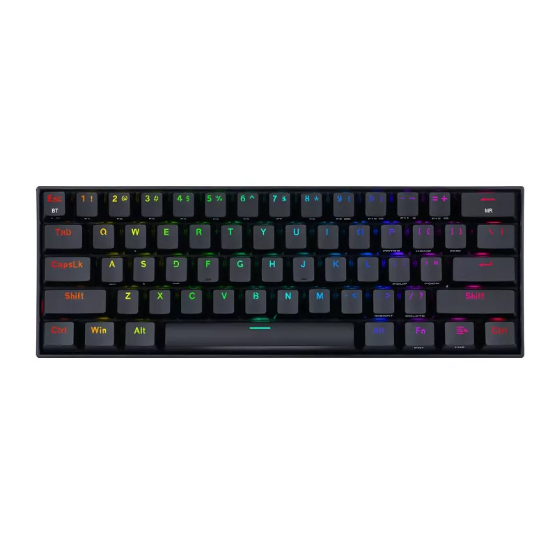 REDRAGON DRACONIC PRO Teclado gaming mecánico de 61 teclas RGB Bluetooth 5.0 - Negro