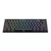 Redragon K632 Horus Mini Teclado mecánico gaming de 61 teclas Low Profile, switch rojo, RGB, Negro