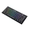 Redragon K632 Horus Mini Teclado mecánico gaming de 61 teclas Low Profile, switch rojo, RGB, Negro