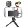 Godox VK1-UC Kit de vlogging con micrófono USB-C, luz LED y trípode para smartphones