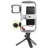Godox VK1-UC Kit de vlogging con micrófono USB-C, luz LED y trípode para smartphones