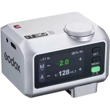 Godox iT30Pro flash TTL para Canon con sistema inalámbrico 2,4G X - plateado