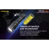 Nitecore NT-P20I-UV linterna táctica con luz UV, 1800 lúmenes, recargable por USB-C, IP68, negra