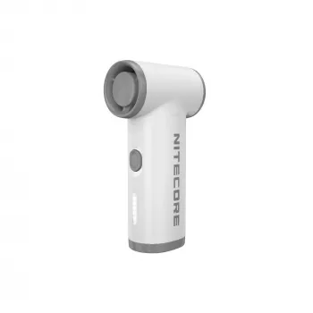 Nitecore NEF Nano ventilador portátil blanco - recargable por USB-C, 3 velocidades, batería de 2500mAh