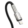 Baseus Cafule cable de carga rápida USB-C a Lightning PD 20W 0,25 m negro