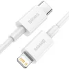 Baseus Superior Series cable USB-C a Lightning 0,25 m blanco, carga rápida PD 20W y sincronización de datos