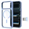 Tech-Protect Magmat funda transparente MagSafe para iPhone 17 Pro / 18 Pro - marco azul claro