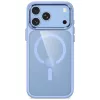 Tech-Protect Magmat funda transparente MagSafe para iPhone 17 Pro / 18 Pro - marco azul claro