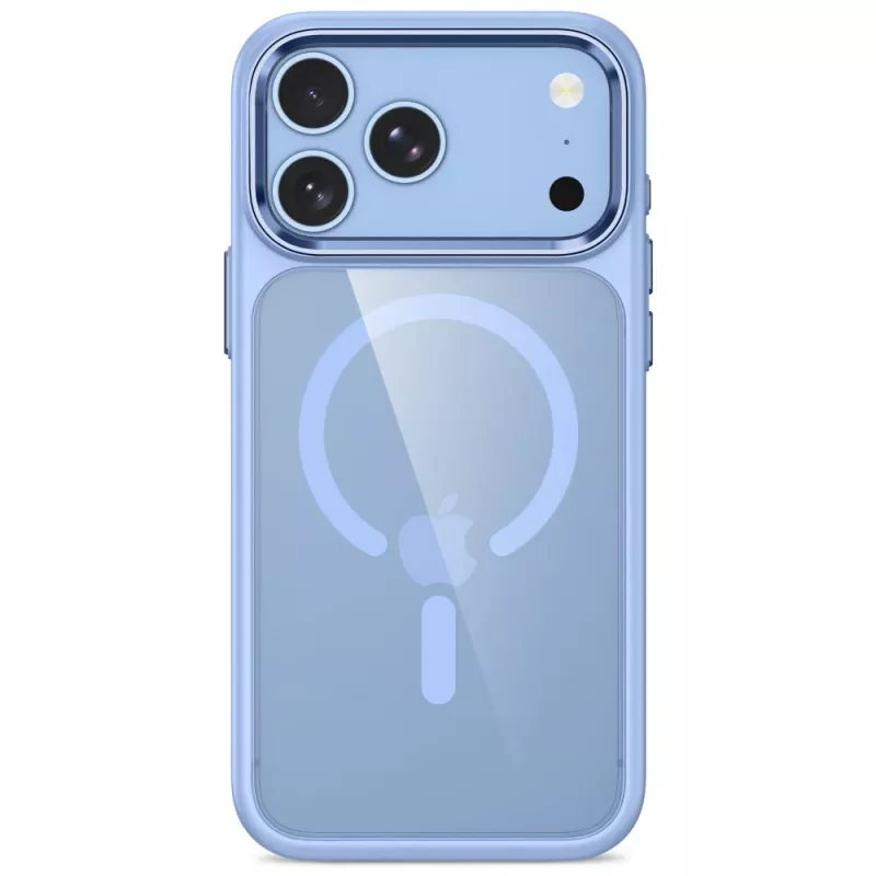 Tech-Protect Magmat funda transparente MagSafe para iPhone 17 Pro Max / 18 Pro Max - azul claro/transparente