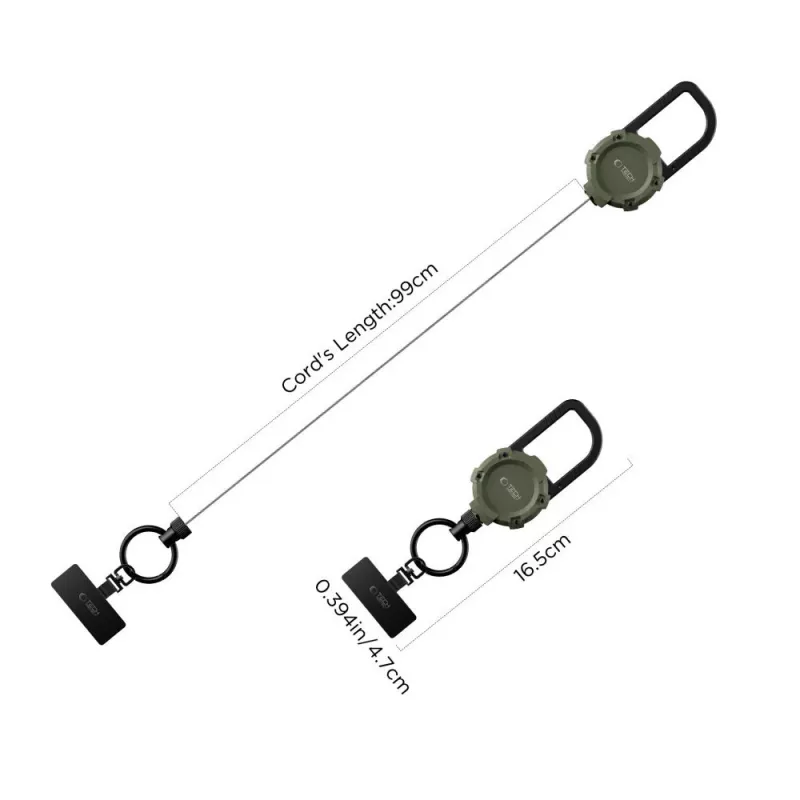 TECH-PROTECT ATH03 Urbanloop soporte antirrobo para Apple AirTag, verde militar