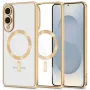 Tech-Protect Magflex Funda MagSafe Samsung Galaxy S25 Edge Shiny Gold