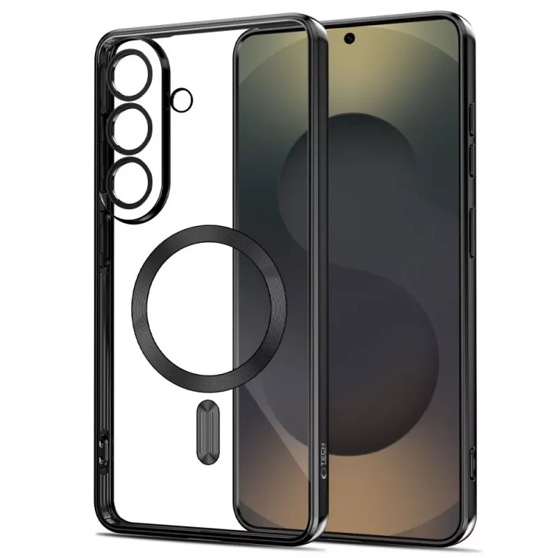 Tech-Protect MagFlex Funda para Samsung Galaxy S26+ - Transparente Negro