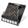 NEO TOOLS Juego de brocas para metal HSS-CNC, 124°, Pro-Tec, 1,0-10,0 mm, 19 piezas