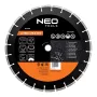 NEO TOOLS Disco de corte de diamante segmentado soldado por láser de 350 mm, agujero de 25,4 mm, para hormigón, asfalto, piedra