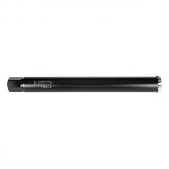 NEO TOOLS Corona de diamante 52 mm x 470 mm, 1 1/4 pulgadas UNC, segmentos soldados por láser para taladrado en húmedo en hormigón y hormigón armado