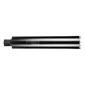 NEO TOOLS Corona de diamante de 82 mm para GRAPHITE 58G540, 470 mm de longitud de trabajo, rosca 1 1/4 pulgadas UNC, segmentos soldados por láser, taladrado en húmedo