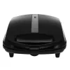 Adler AD 3078 Sandwichera para 4 sándwiches, 1800 W, placas antiadherentes, almacenamiento vertical, 2 luces de control, negra (AD 3078)