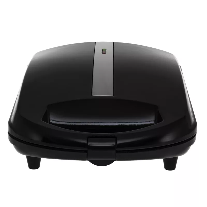 Adler AD 3078 Sandwichera para 4 sándwiches, 1800 W, placas antiadherentes, almacenamiento vertical, 2 luces de control, negra (AD 3078)
