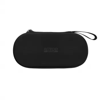 Retroid funda de transporte para Retroid Pocket 6 - carcasa rígida EVA negra, bolsa de viaje protectora con bolsillo de malla y correa de muñeca