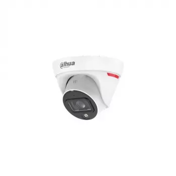 Dahua IPC-HDW1439T1-A-LED-0280B-PRO cámara de red turret 4MP Full-Colour Warm LED con micrófono integrado, distancia focal fija 2,8mm, IP67, PoE